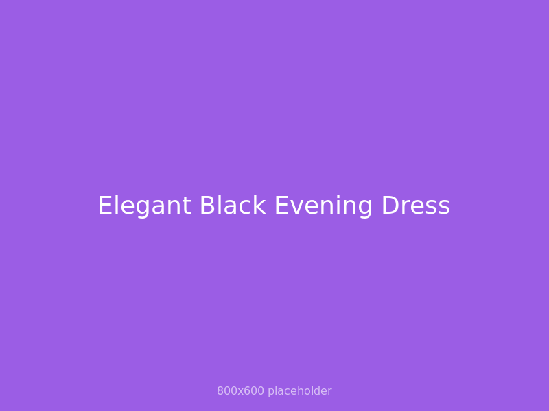 Elegant Black Evening Dress thumbnail 2