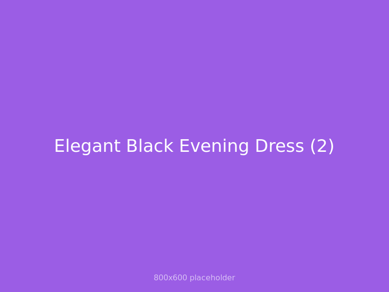 Elegant Black Evening Dress