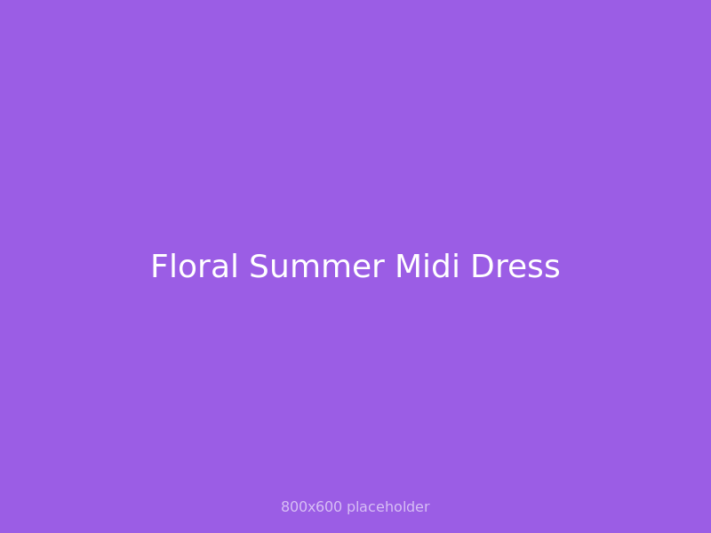 Floral Summer Midi Dress