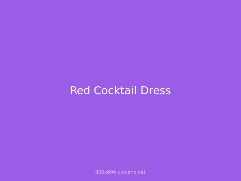 Red Cocktail Dress