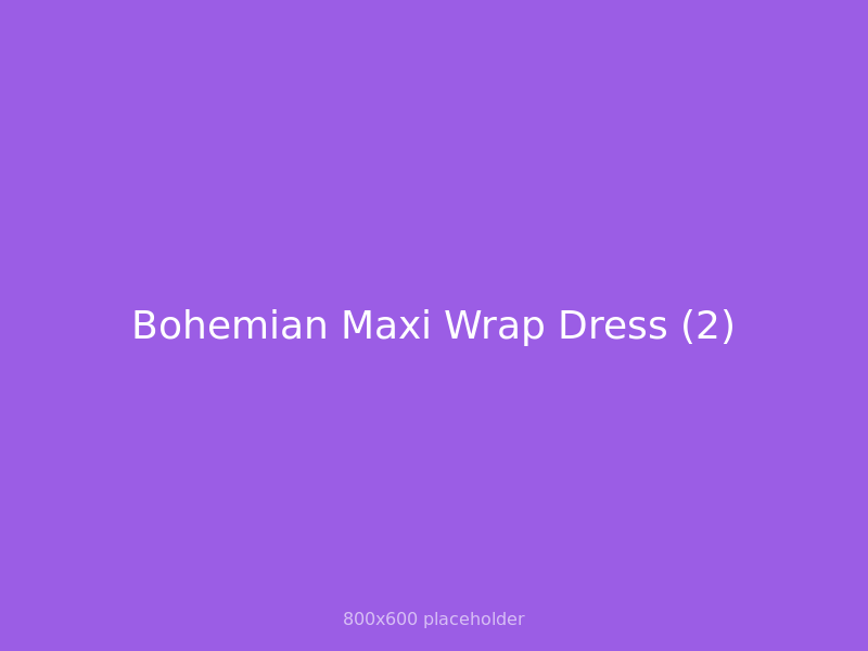 Bohemian Maxi Wrap Dress thumbnail 2