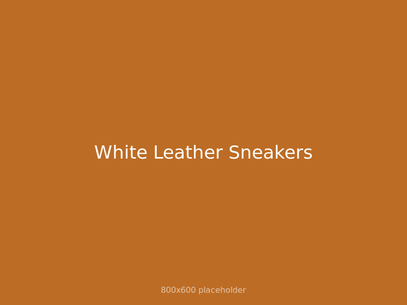 White Leather Sneakers