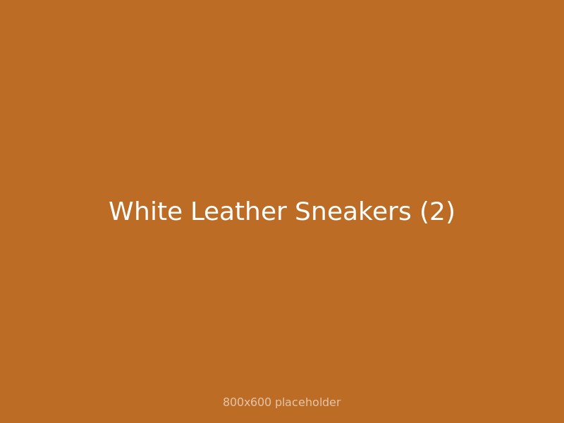 White Leather Sneakers thumbnail 2
